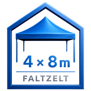 4 × 8 m Partyzelt